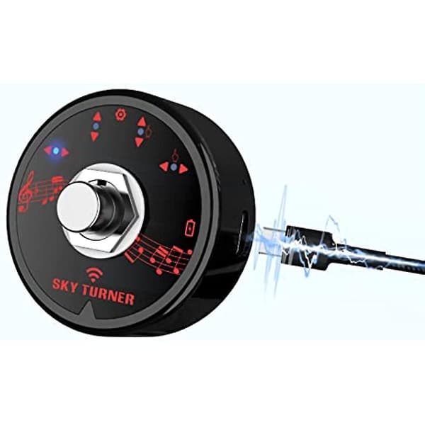 51 Musikpedal Handmodell Gitarr Vändbar Surfplatta Smartphone Gitarr Ukulele Piano Violin Scen