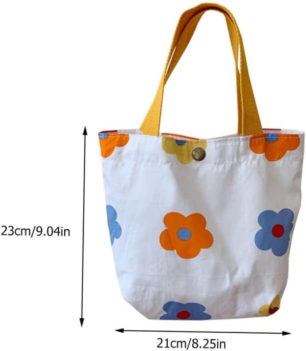 Mini Daglig Design Komfortabel Rejse til Materiale og Blomstret Lærred Håndtaske
