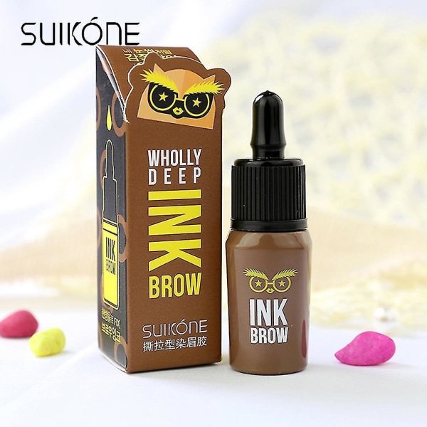 Suikone B140 Bærbar Tear-Peel Off Eyebrow Enhancer Gel