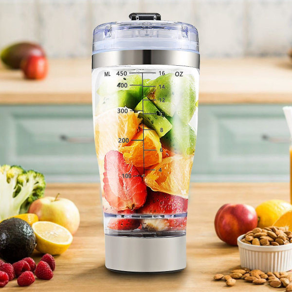 450ml Automatisk Bärbar Blanda Blender Batteridriven Själv Rörande Milkshakekopp Elektrisk Cof-yuhao