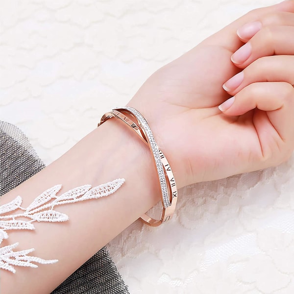 Armband För Kvinnor, Oändligt Armband Kristaller Med Roman