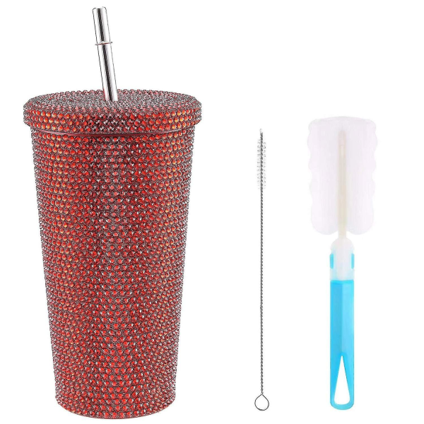 500 ml Studded Bling Diamond Tumbler Glitter -pullo