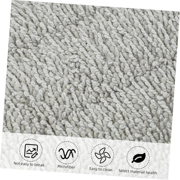 5 stk. mikrofiber moppepuder til støv vådmopping genanvendelige moppehovedpuder