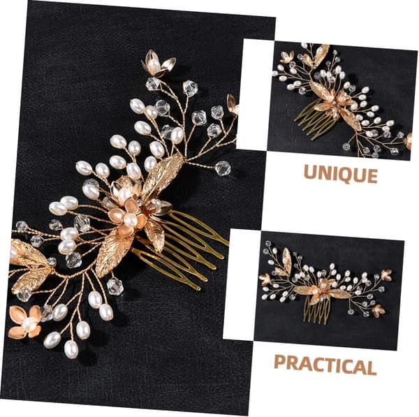 Glittrende Rhinestone Brudehårkam for Bryllup Elegant Hårpynt