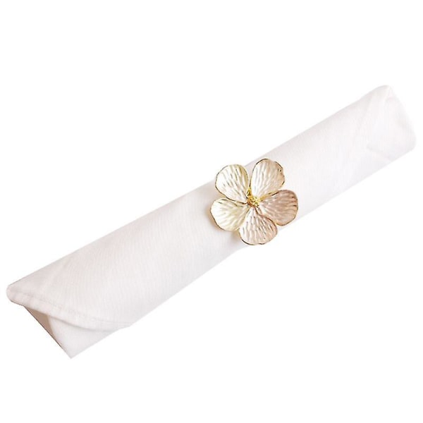 10 stk./sæt Bryllup Enkel Blomme Blomst Serviet 5 Kronblade Lykke Blomst Serviet Papir Serviet Ring Serviet P