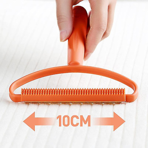 Fuzz Fabric Shaver Lint Remover til Tæppe Frakke Trøje Tøj Dun Fabric Shaver Bærbar Pelsfjerner (2 stk, Orange, Blå)