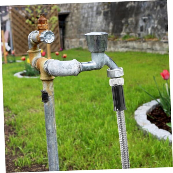 Puutarhaletkun liitin ruostumattomasta teräksestä, joustavat tiivisteet sprinklerille, matkailuautolle, retkeilyyn ja puhdistukseen