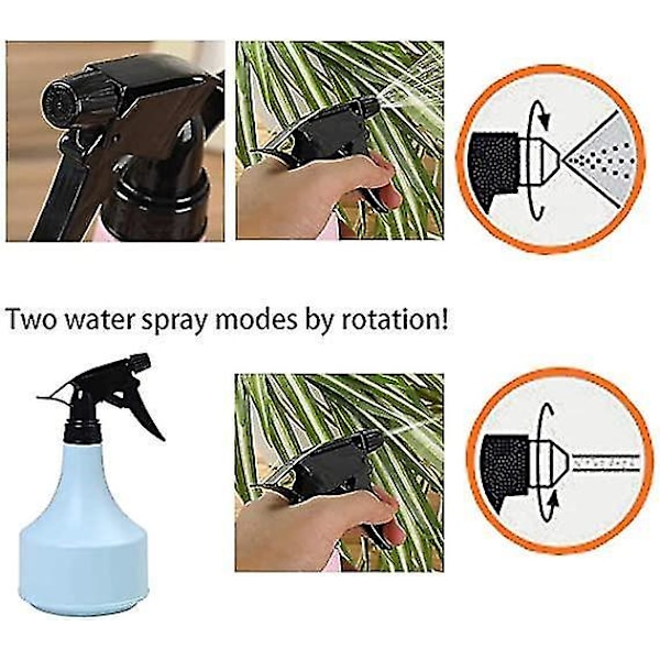 Sprayflaskor 2 st 600ml Tomma Plastflaskor med Trigger Spray