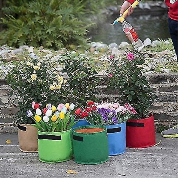 Sæt med 2 Plantesække med Håndtag til Tomater og Kartofler til Havearbejde, Blomster, Planter