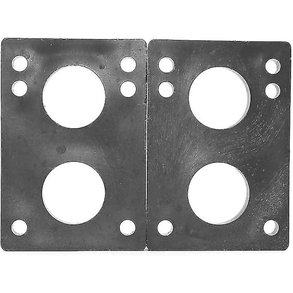 Skateboard Universal Truck Risers - 1/2\" - 1/4\" - 1/8\" - Sort (10 stk)