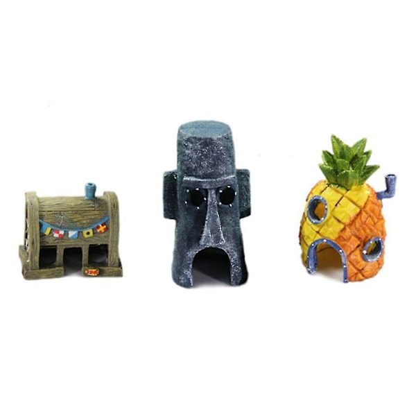 3-i-1 Unikt Design Akvarium Ananas Hus