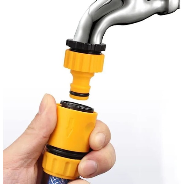 3/4\" Han-Gevinde Messing Hurtigkobling, Vandings Slange Vandingstilbehør Have Slange Hurtigkobling (3/4\" Han-Gevinde) 3 stk gul