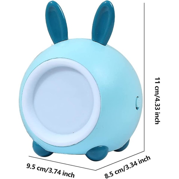 Söpö Bunny Kids -yövalo, LED Touch -yölamppu USB ladattavalla Makuuhuoneeseen, Lastenhuoneeseen