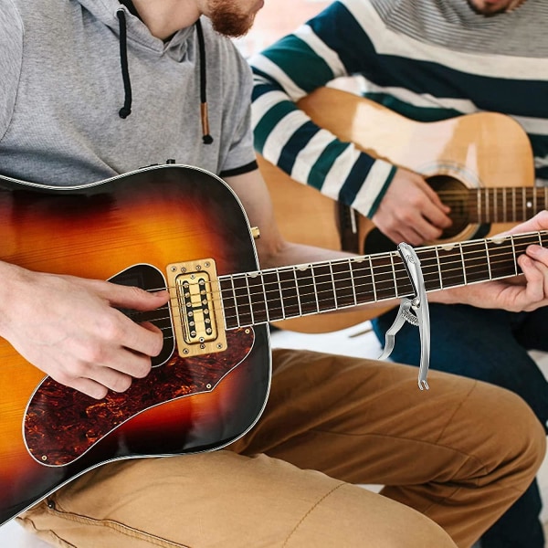 Gitarrkapo för Folkgitarr, Tonförändrande Klämma, Snabbjustering, Stämningsadapter