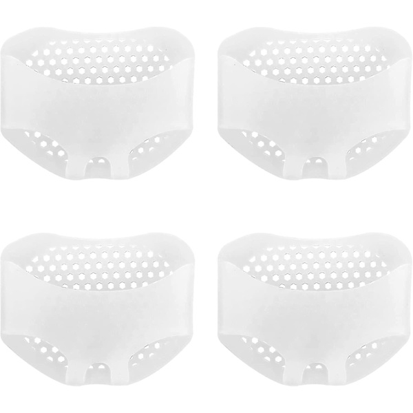 Fodpuder Puder 4 Par Elastisk Silica Gel Bund Hæl Fødder Beskytter Indlæg Hårdhud