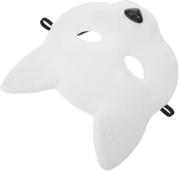 Rävansiktsmask Halvansikts Cosplaymask för kvinnor