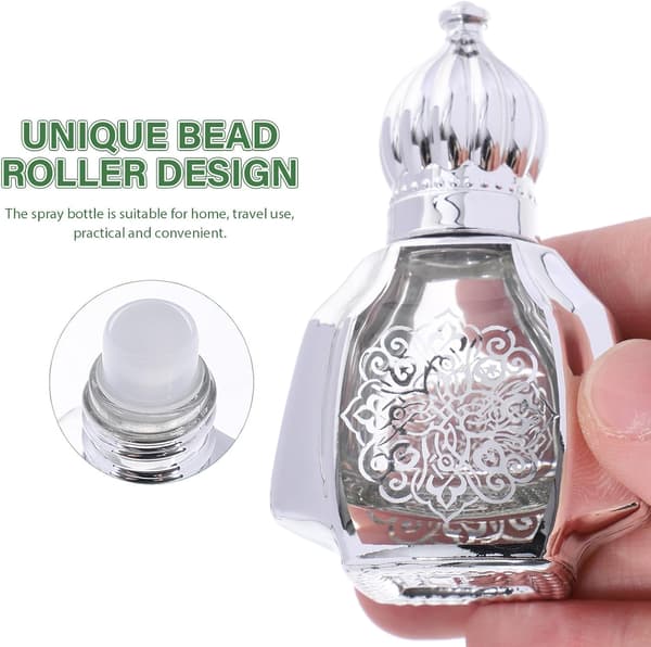 2 st 10 ml glasroll-on parfymflaskor bärbara multifunktionella aromflaskor