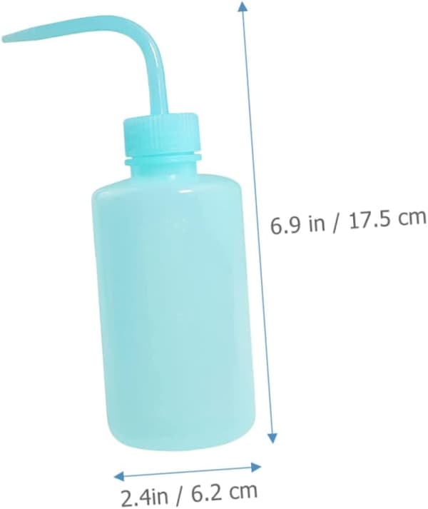 Sköljflaskor för ögonfransförlängning 4st 250ml Plastklämflaskor med armbågsspets