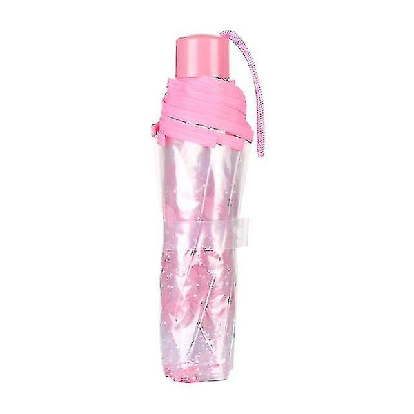 Gennemsigtige Paraplyer Til Beskyttelse Mod Vind Og Regn Klar Sakura 3-Fold Paraply Klar Synsfelt Husholdningsregnudstyr