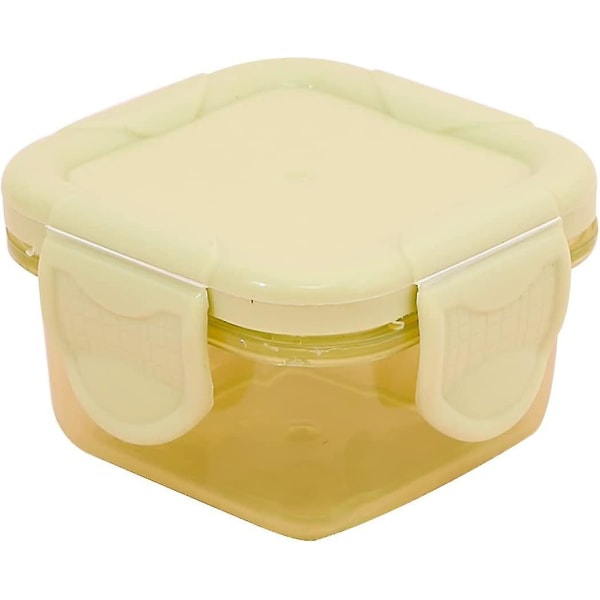 Frys Förvaringsbox Behållare med lock Lunchlåda Snack Pot Matbehållare Återanvändbar