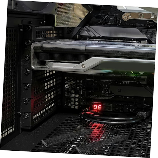 8st Målade Strip Slot Skydd Organisera Kablar PC Filter Skydd för Stationär Dator