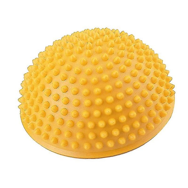 Fotmassasje Ball, PVC Yoga Halvkuler Massasjeøvelser Trener Fitness Balanse Ball (1 Stykk, Gul)