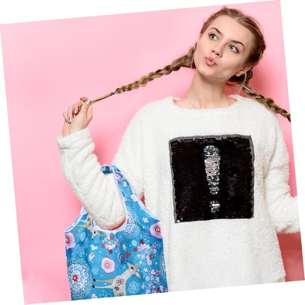 Handleveske Vaskbare Matposer Lerret Matpose Tote Bag
