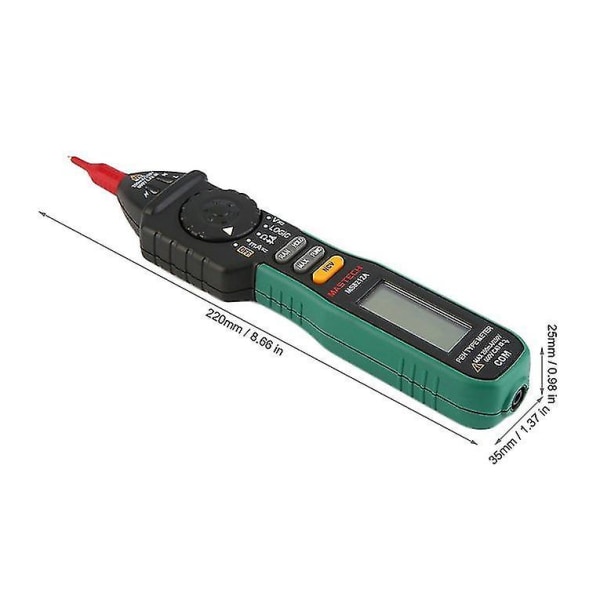 MS8212A Pen Digital Multimeter Spændingskontinuitets Tester