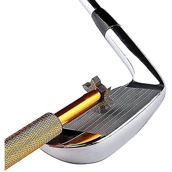 Golfkølle rille- og slibeværktøjshoved (sølv) (1 stk)