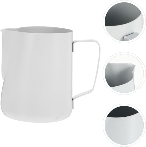 600 ml kaffeskummerkopp i rustfritt stål med non-stick overflate og jevn flytende design