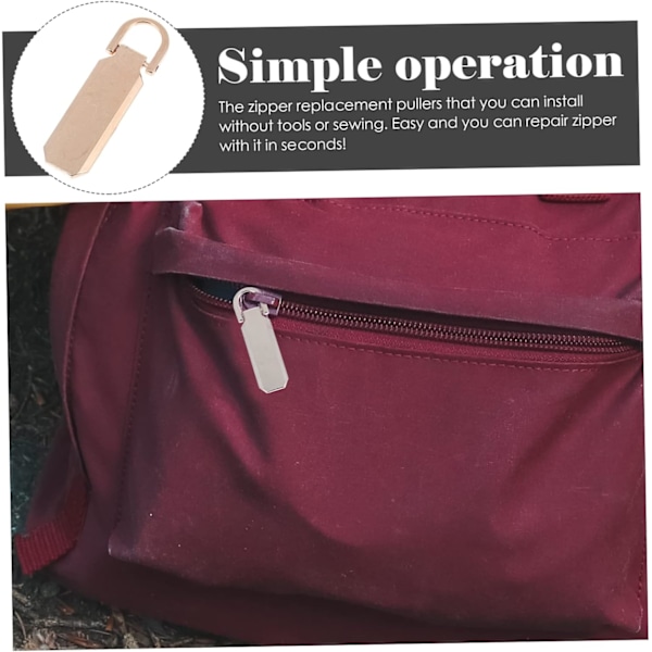 DIY Dragkedjetillbehör 12-pack Dragkedjekläppar Ersättning Universal Passform Lätt att Installera Lämplig