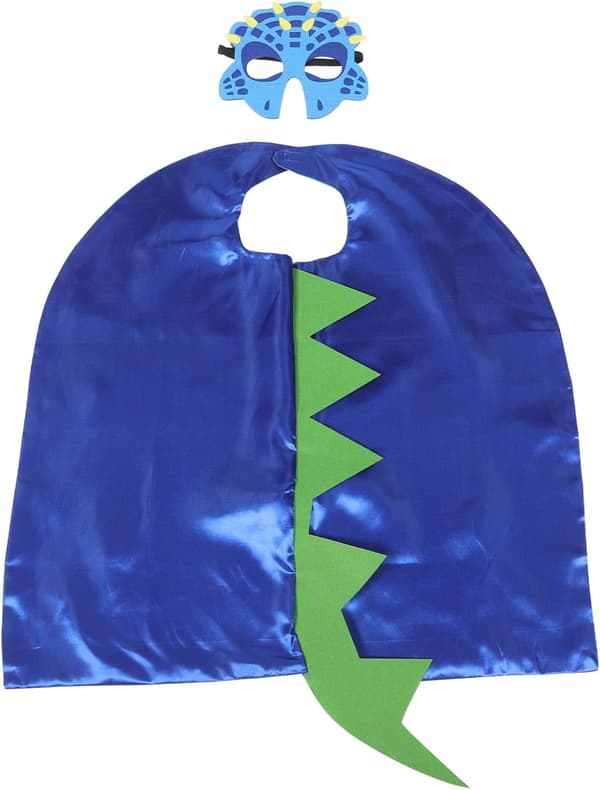 Dinosaurkappe og maske for gutter og jenter fest Inkluderer dinosaurkappe og maske