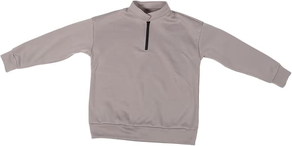 Afslappet hættetrøje med halv lynlås til kvinder, langærmet, behagelig pullover