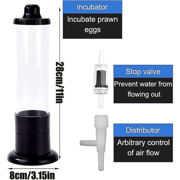 Brine Shrimp Eggs Incubator Rejeopdrætsudklækningssæt