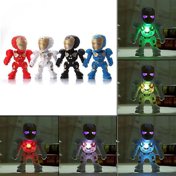 Steel Man LED-valo Bluetooth-kaiutin musiikkisoitin