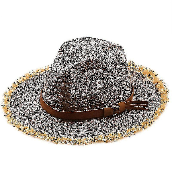 Evago Kesähattu Naisille Panama Olkihattu Fedora Rantaloma Laaja Reuna Visiiri Rento Kesä Aurinkohatut Miehille Sombrero coffe