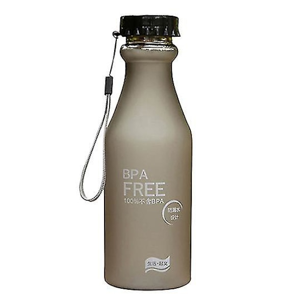 Scrub Bærbar Lækagesikker Vandflaske Cykling Sport Ubrækkelig 550ml Drikkflasker Black