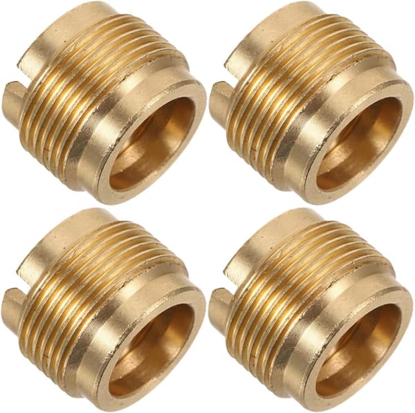4 stk. kvinnelig mikrofonadapter 3/8 tommer til 5/8 tommer kobber gjenget skruemutter