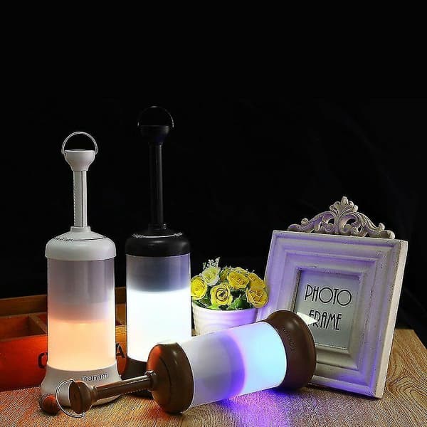 Campinglampe, Magnetisk - Led - Hvit