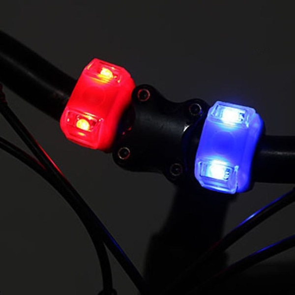 3-Modus 2-LED Sykkel Foranlys Bakblinklys