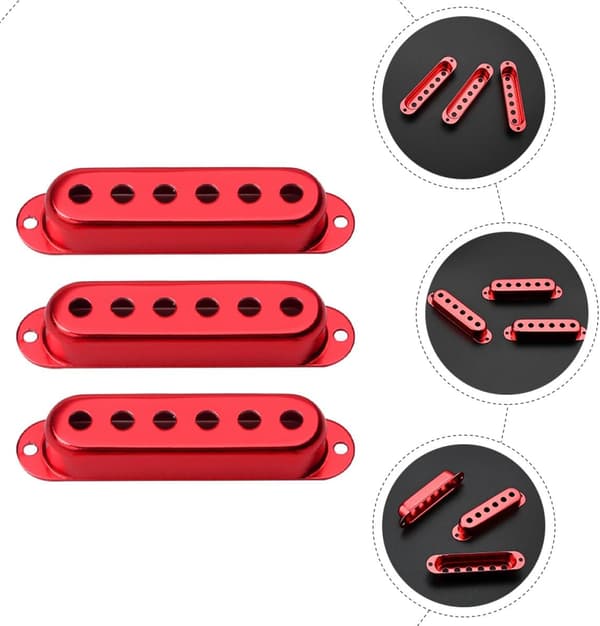 Elgitarr Pickup Skyddskåpa Metall 48/50/52Mm Kopparlock Slagtålig Lämplig för Gitarrtillbehör