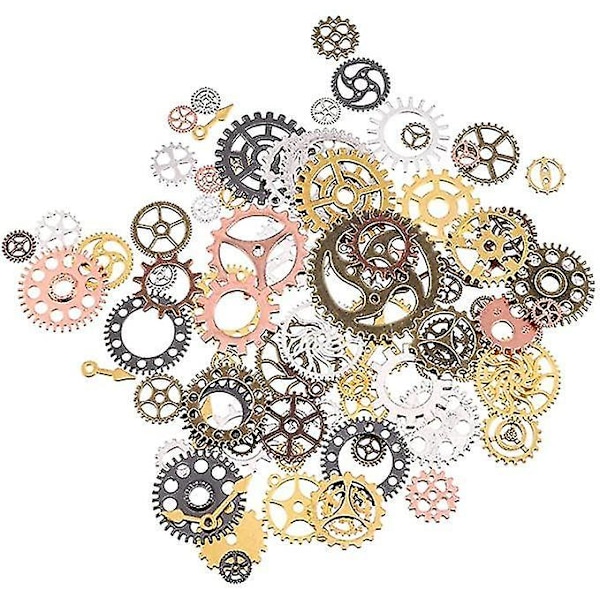 Smykker Cogs 100g Assorterte Steampunk Gear Charms