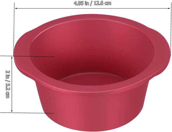 2 stk Silikon Bakeform Cupcakeformer Runde Non-Stick Varmebestandig Elegant Design