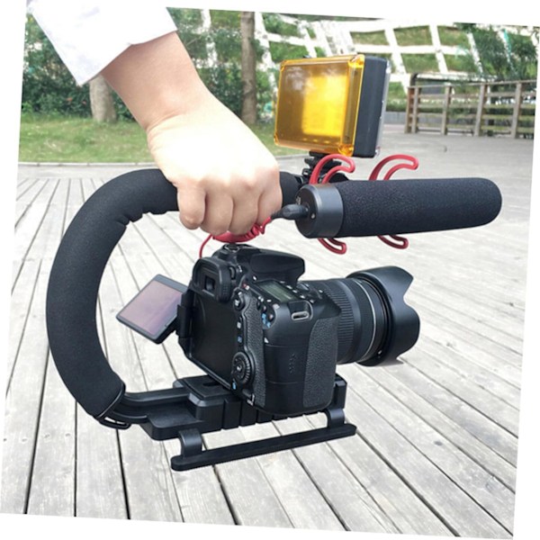 Handhållen Kamerastabilisator Foto Videostabilisator C-typ U-typ Lätt att Bära Gimbal för DSLR