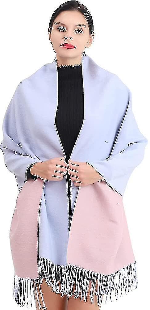 Dame Skjerf Kanskje Kashmir Wraps Blanketscarf Splicing Rutete Skjerf Høst Vinter