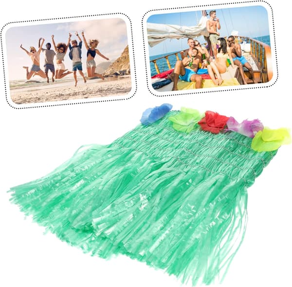 4st Hawaiian Beach Kostym Flickor Hula Bröstkappa Gräskläder