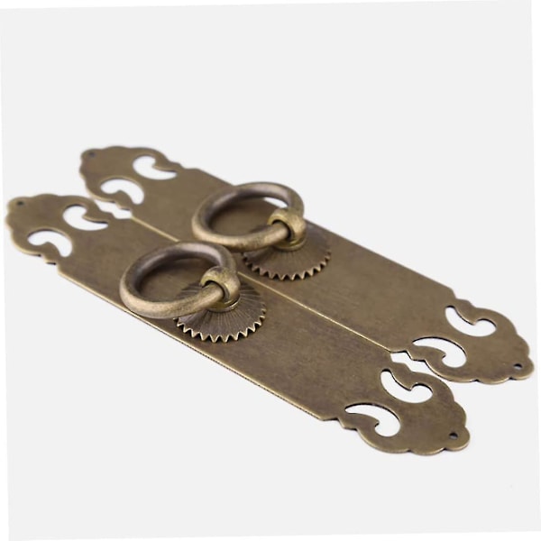 Vintage Mässing Raka Platta Drag Handtag Knoppar Låda Skåp Bokhylla Garderob Dörrar Och Fönster