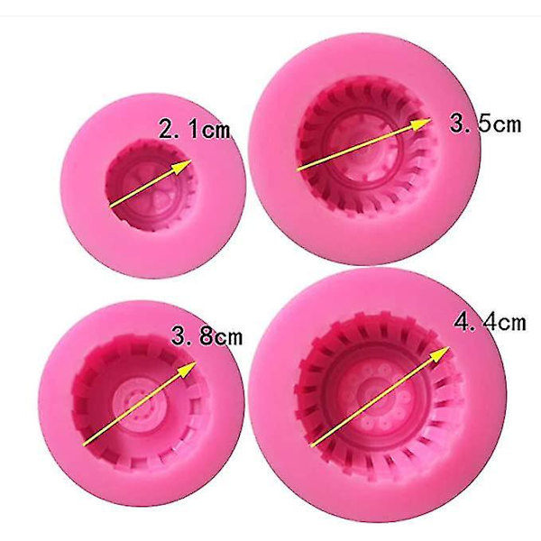 4 Silikonformer for julekakedekorasjon