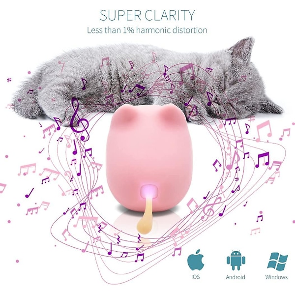 Bærbar Bluetooth-høyttaler, Høyttalere med klar stereolyd, innebygd mikrofon, superbass, kraftig
