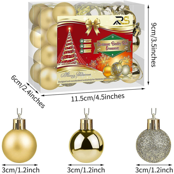 48 st 3 cm Silver Julgranspynt Klot